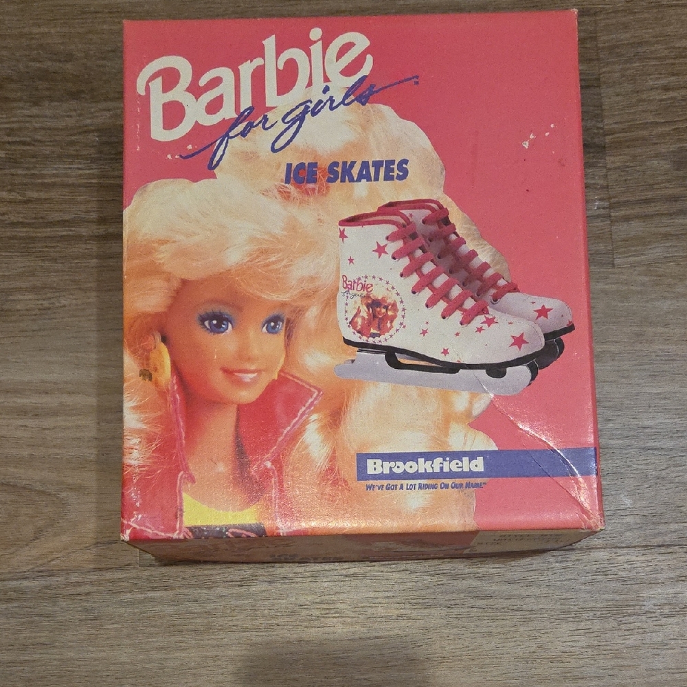 Barbie Kids Ice Skates - White and Pink